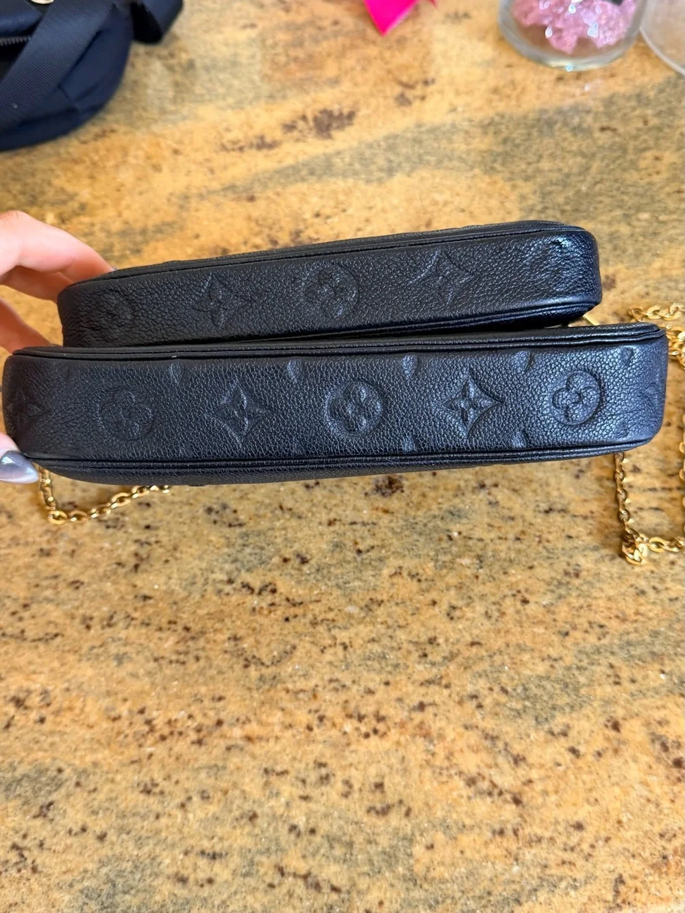 Louis Vuitton Multi Pochette Accessoires – Black Monogram Empreinte | M80399
